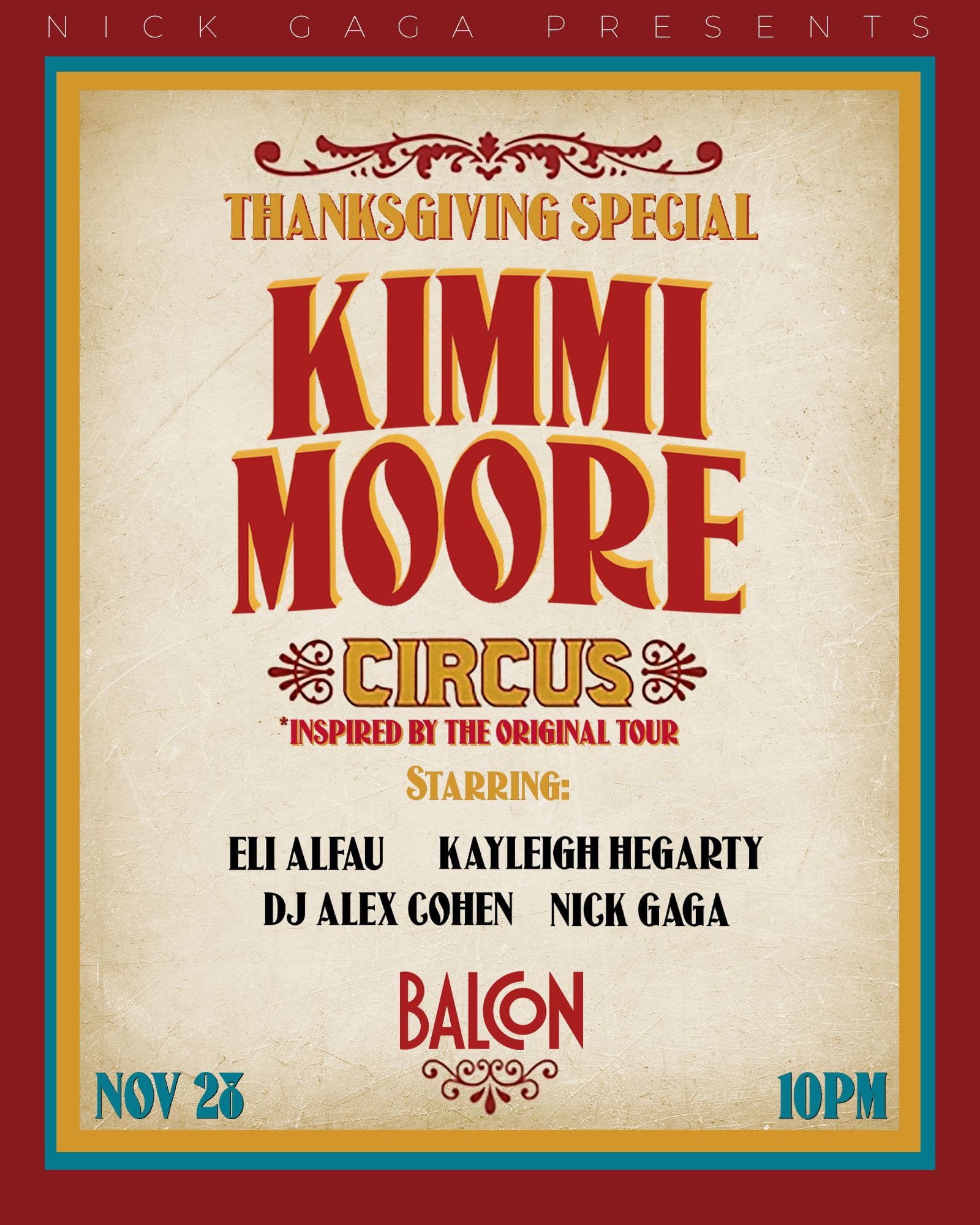Based on the original Circus tour, Kimmi Moore brings you a high octance recreation with her talented dancers, outfit replicas and production value galore!