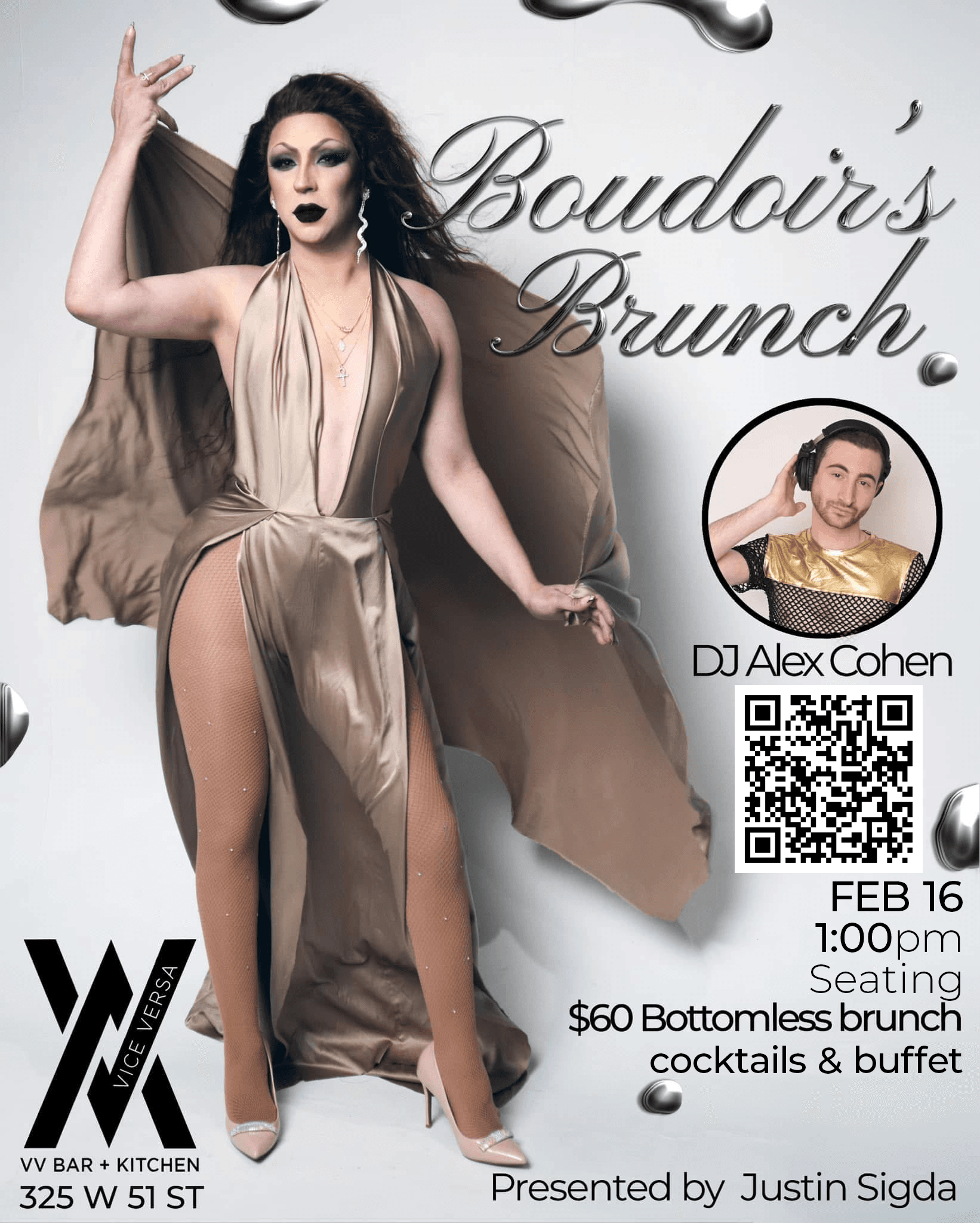 Join DJ Alex Cohen and NYC Entertainer of the Year Boudoir Leflour for an amazing, bottomless drag brunch at one of HK's swankiest and sexiest new venues! Reservations can be made here!