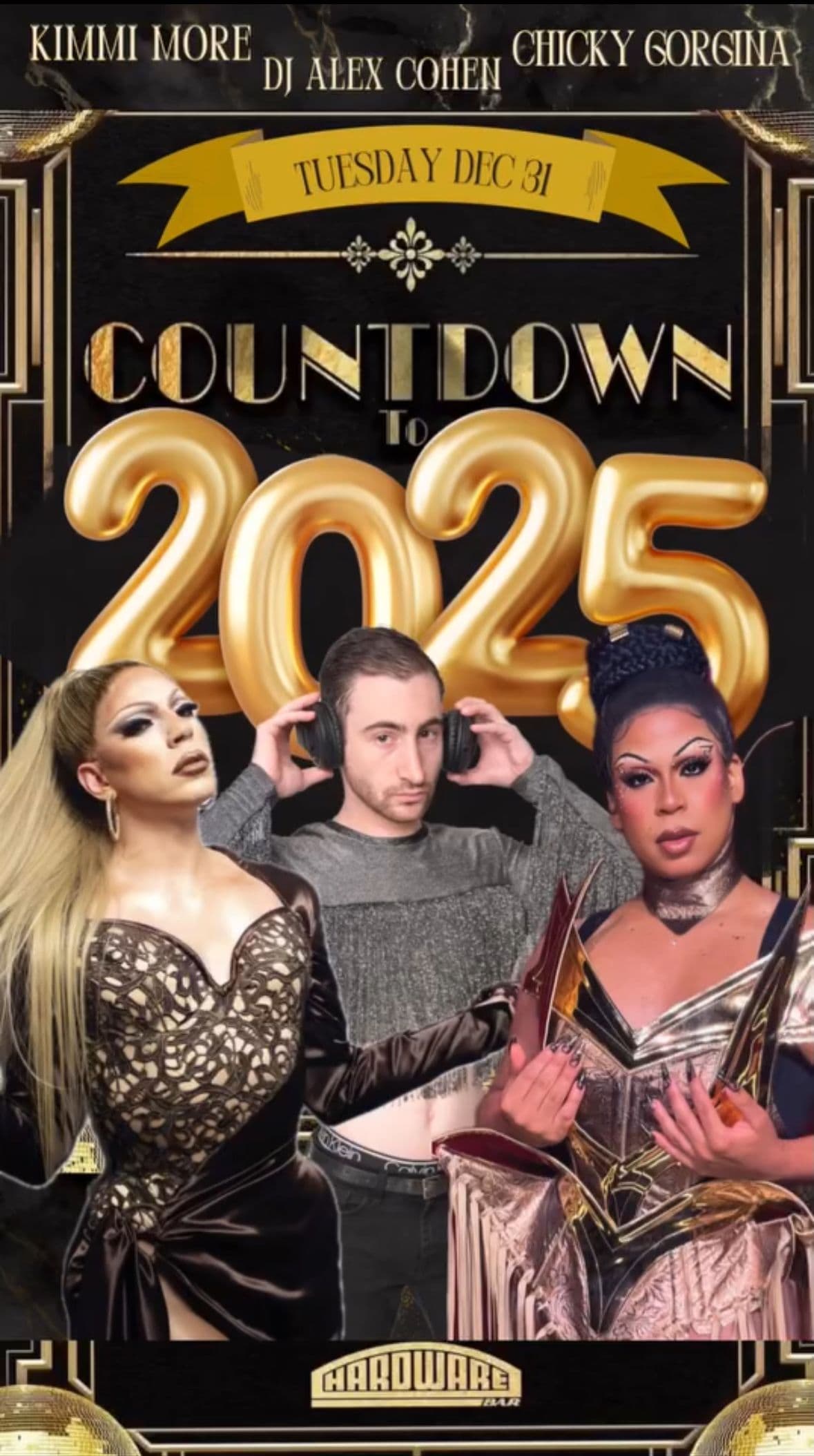 Join DJ Alex Cohen with hosts Kimmi Moore and Chicky Gorgina as they ring in the new year!